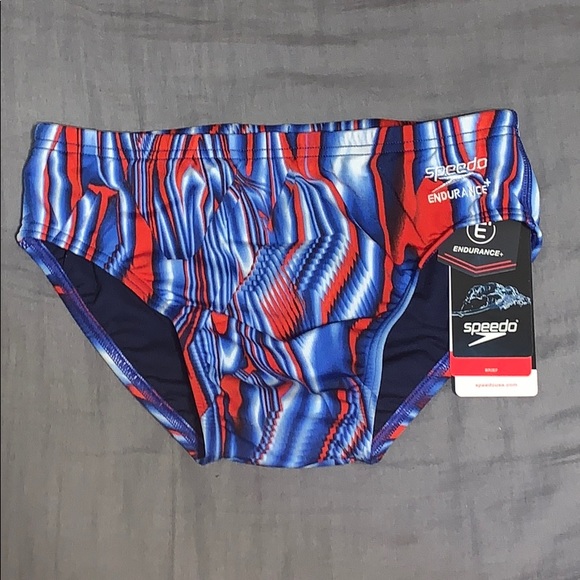 mens red white and blue speedo